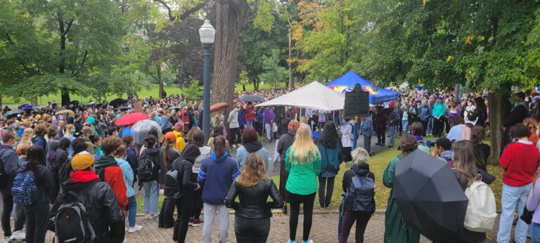 Queen’s students walk out to protest sexual violence on campus