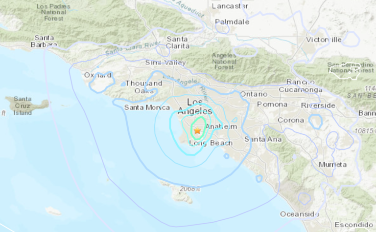 No reports of damage, injuries after earthquake strikes Los Angeles area