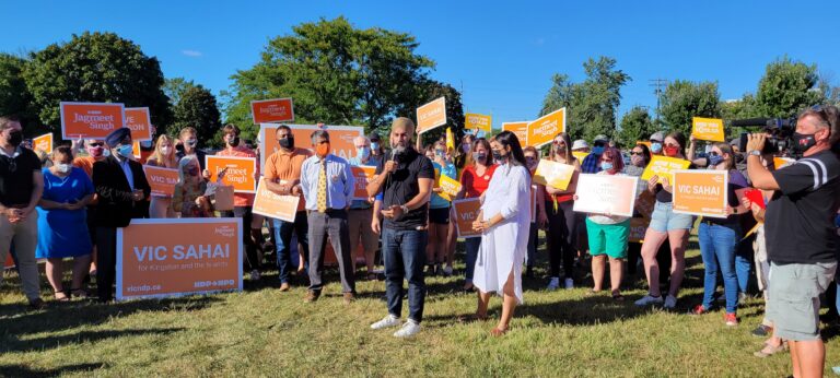 NDP Leader, Jagmeet Singh, makes campaign stop in Kingston, Ont.