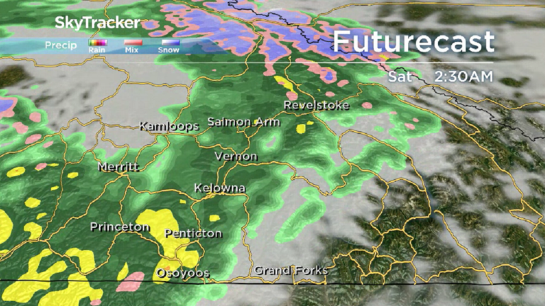 Okanagan weather: Cool, wet forecast for final weekend of summer