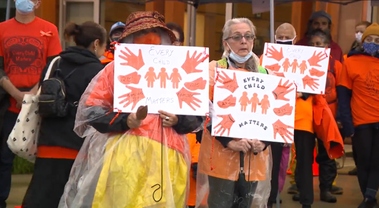 Tsleil-Waututh march with ‘one heart’ on pilgrimage to former residential school site