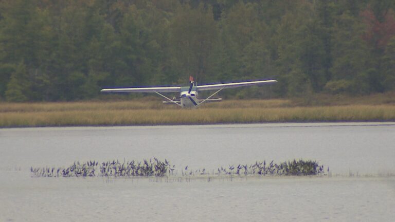 No injuries to pilot after float plane makes emergency landing on lake near airport