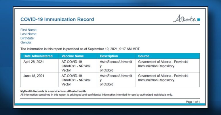 Alberta’s new proof of vaccination cards can be easily edited, residents say