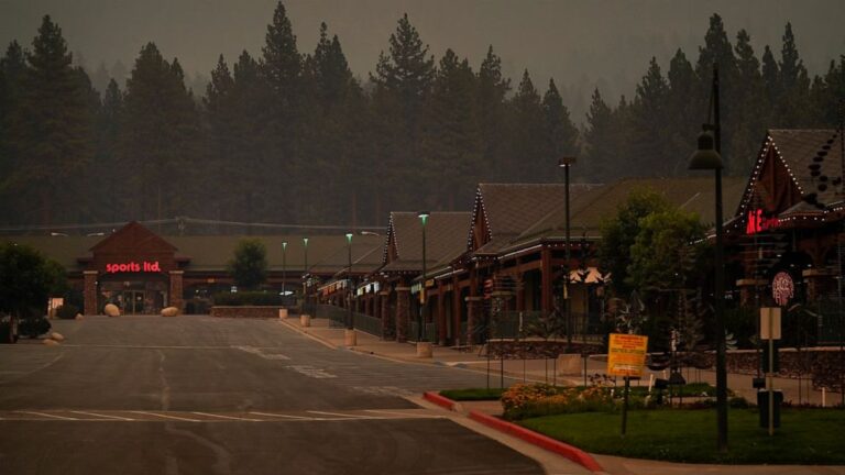 Evacuations lifted for thousands in Tahoe as wildfire stalls