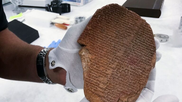 Ancient tablet acquired by Hobby Lobby going back to Iraq