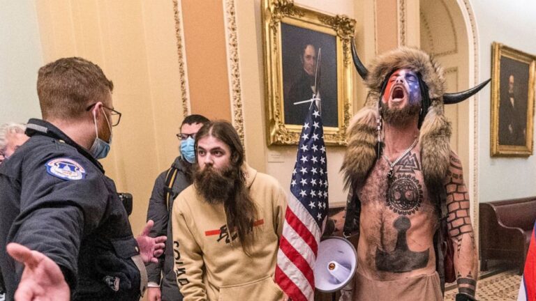 Arizona man who wore horns in riot pleads guilty to felony