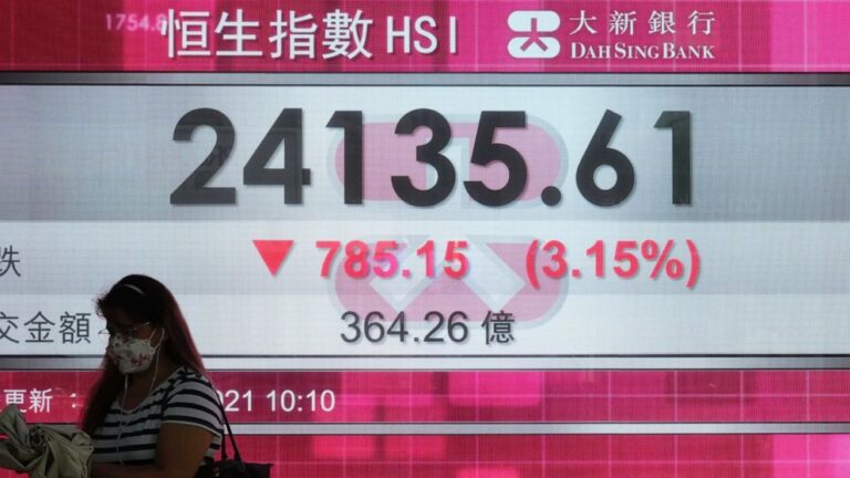 US stocks fall on fears of contagion from China real estate
