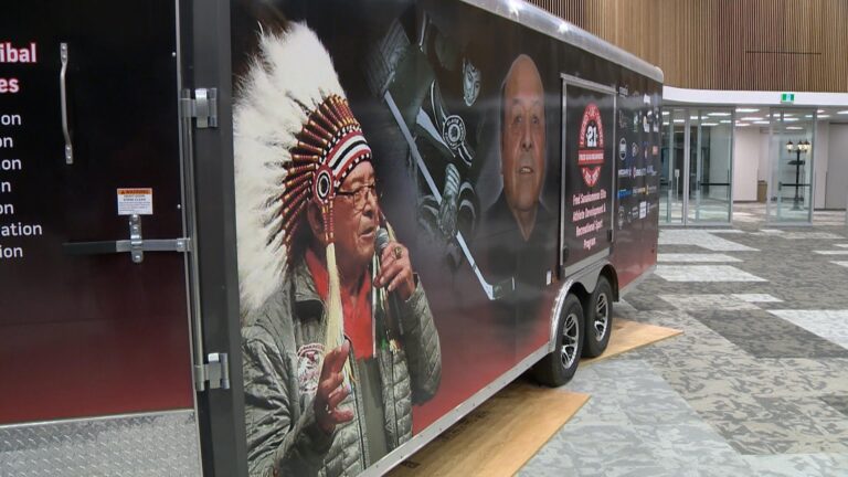 Mobile program dedicated to NHL legend Fred Sasakamoose en route to First Nations