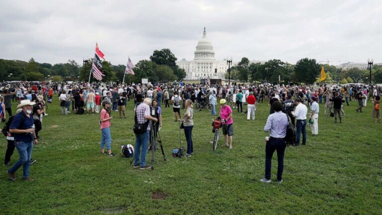 ‘Justice for J6’ updates: Sparse crowd met with massive police presence at rally
