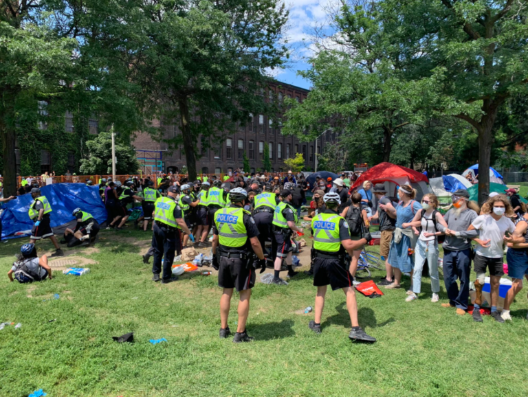 3 more arrested, 8 still wanted in connection with Lamport Stadium encampment clearing protest