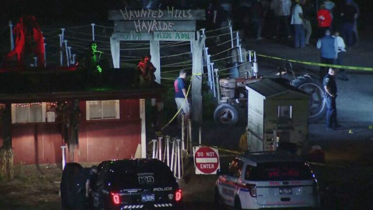 Teenager shot dead at Halloween hayride event, suspect on run