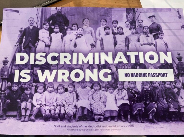 B.C. PPC candidate slammed over flyer comparing vaccine passports to residential schools