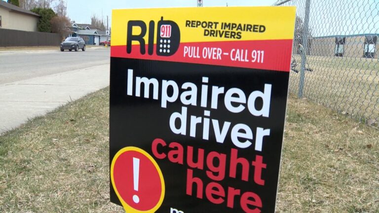 Stolen Report Impaired Driver signs ‘frustrating,’ MADD Saskatoon says