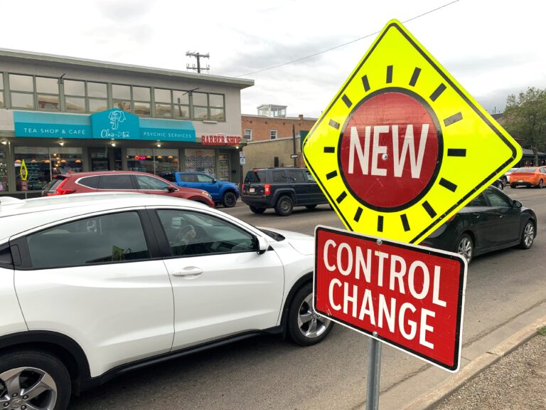 Traffic delays in Old Strathcona as Edmonton unveils new pedestrian scramble crossings