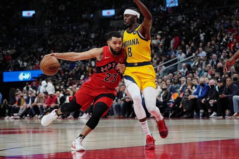 Raptors beat Pacers for first home win