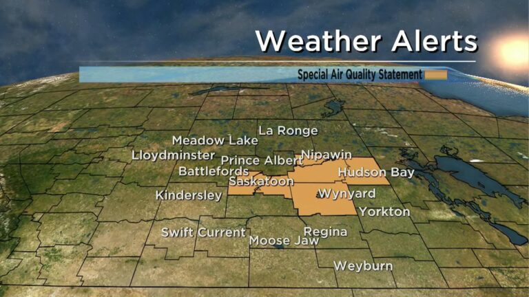 Air quality advisory issued in Saskatchewan due to wildfire smoke