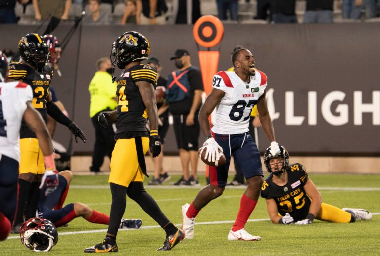 Hamilton Tiger-Cats blow 14 point lead in 4th quarter, lose in overtime to Alouettes