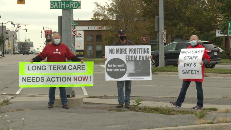 Ontario Health Coalition holds province-wide protests, decries state of long-term care