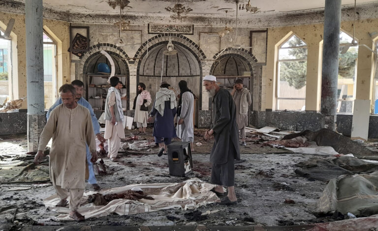 Several dead after explosion at Afghanistan mosque, witnesses and Taliban say
