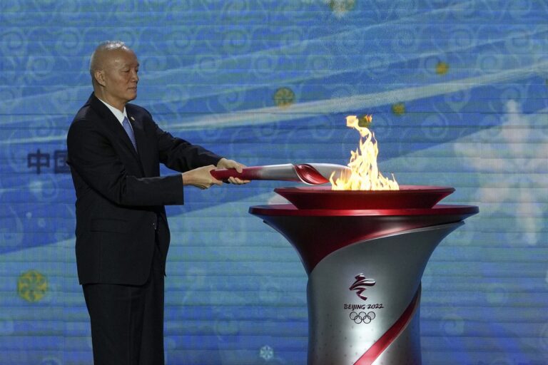 Olympic flame lit in Beijing ahead of February’s Winter Games