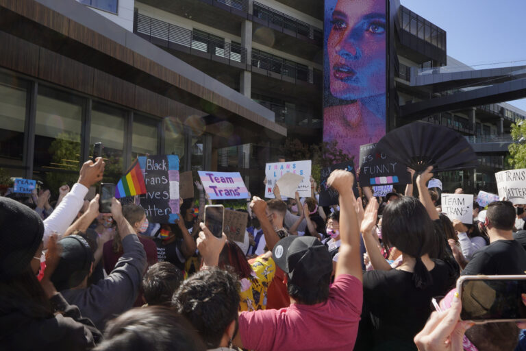 Netflix employees stage walkout over anti-transgender comments in Dave Chappelle special