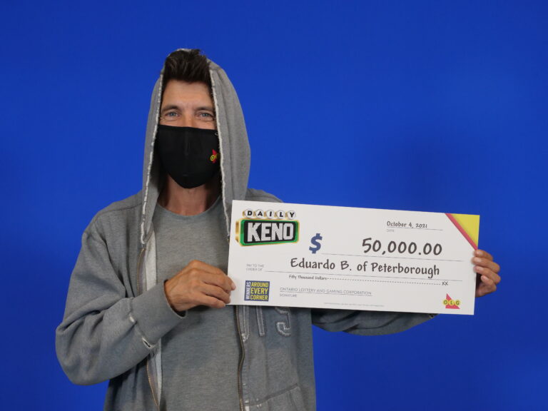 Peterborough man picks winning numbers to claim $50,000 on lottery ticket: OLG