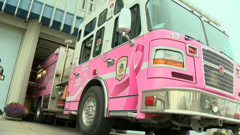Pink engine doing more than helping fight fires in Saskatoon