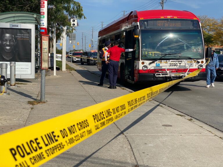 Man stabbed multiple times onboard bus in North York: police
