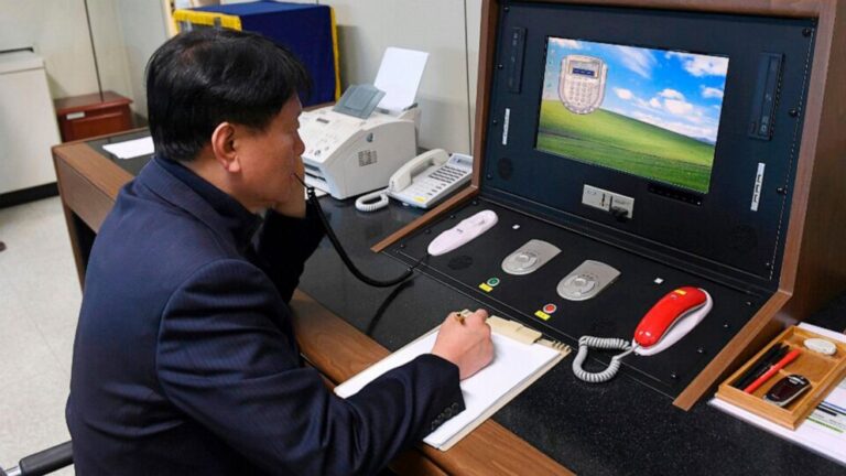 2 Koreas restore hotline despite North’s missile tests