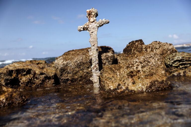 Amateur diver discovers centuries-old Crusader sword in Mediterranean Sea