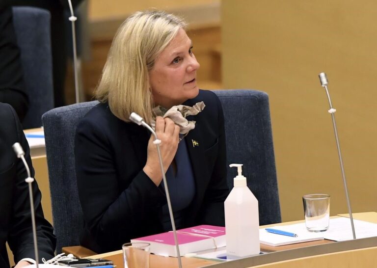 Sweden just elected its 1st female prime minister — again