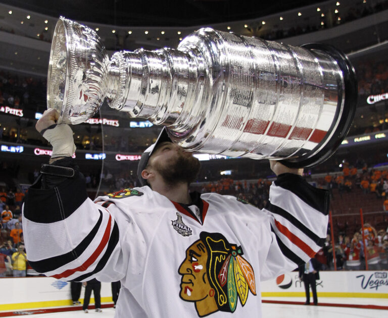 Brad Aldrich’s name now covered by Xs on Stanley Cup at Blackhawks’ request