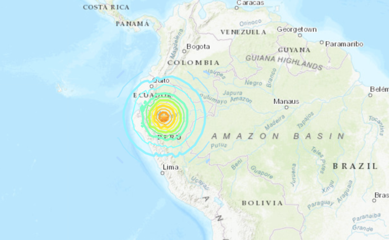 7.5 magnitude earthquake strikes northern Peru, damaging historic church