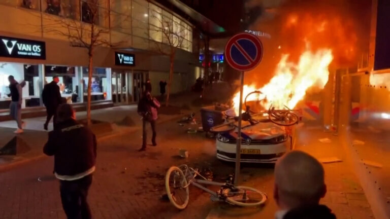 At least 2 injured after Dutch police fire at COVID-19 vaccine passport protesters
