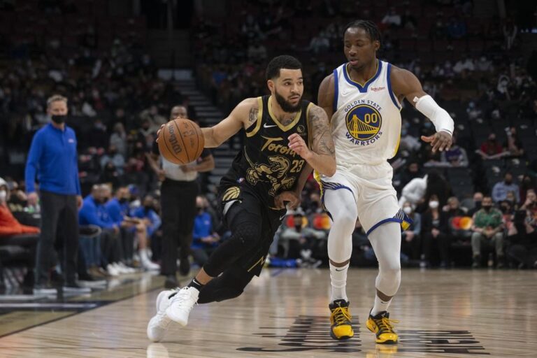 VanVleet leads Raptors past depleted Warriors
