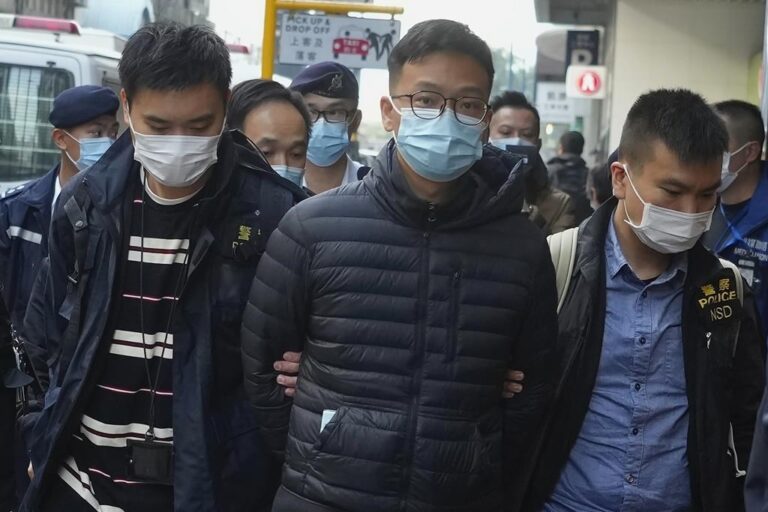 Hong Kong police charge 2 Stand News editors with sedition a day after raiding outlet