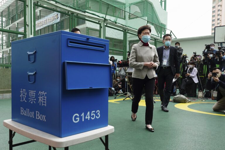 Hong Kong election sees low voter turnout, only loyalists to China running