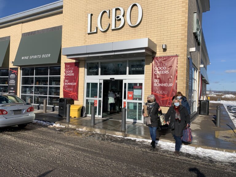Ontarians line up outside LCBOs in search of free COVID-19 rapid tests
