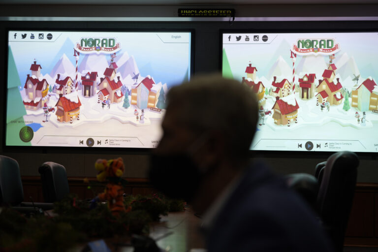 Santa Claus is coming to town. NORAD tracker shows where he is right now