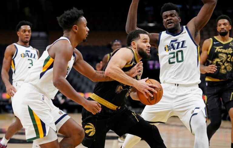 VanVleet leads Raptors past undermanned Utah Jazz