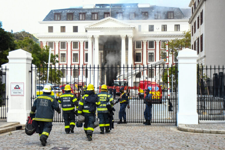 Man faces arson charge over blaze at South African parliament building