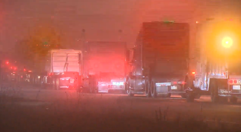 ‘Freedom convoy’ of truckers opposing vaccine mandate leaves Metro Vancouver for Ottawa