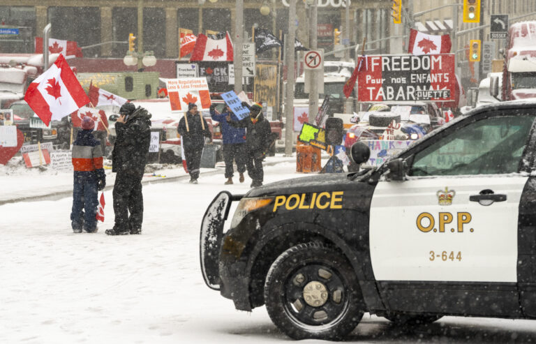 Ottawa police have been ‘amazing,’ convoy protestors say, as calls for crackdown grow