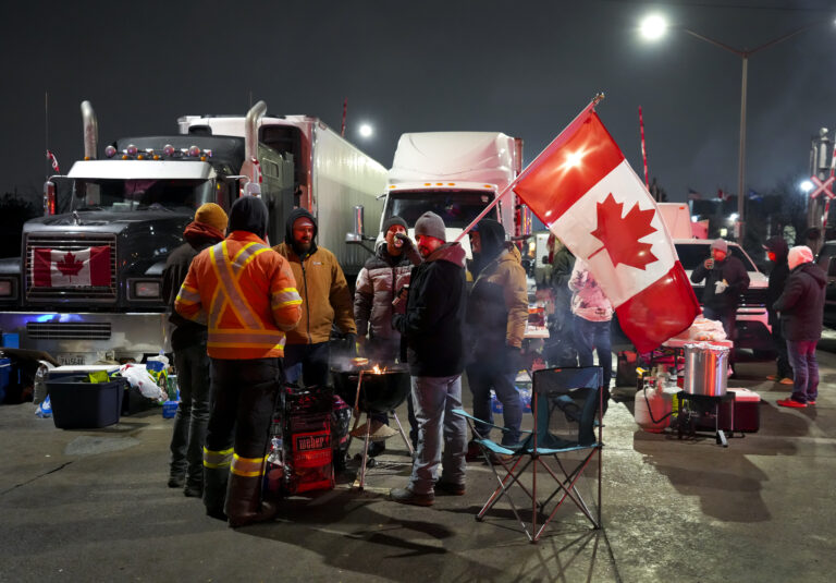 Police gather in Windsor ahead of potential operation to clear Ambassador Bridge: sources