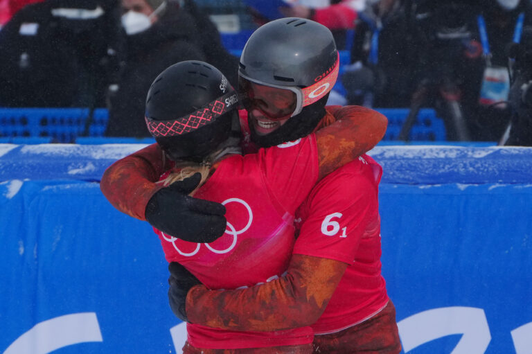 Canada wins first Olympic bronze medal in mixed snowboard cross at Beijing Games