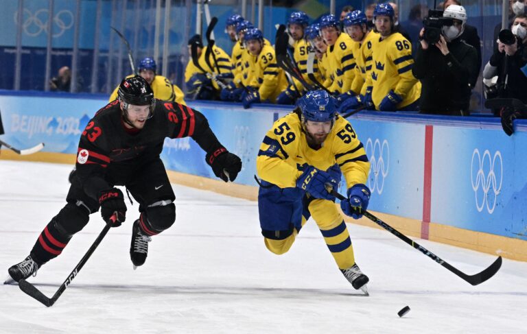 Canada eliminated in Olympic men’s hockey after quarterfinal loss to Sweden