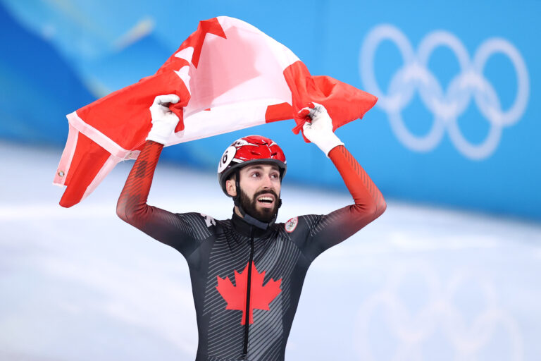 Canadian Steven Dubois wins silver in short-track speed skating at Beijing Olympics