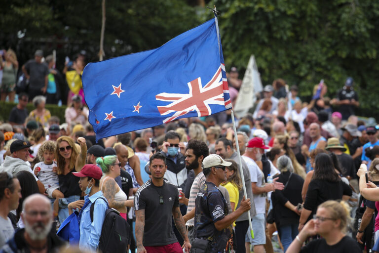 Dozens of COVID-19 vaccine mandate protesters arrested in New Zealand