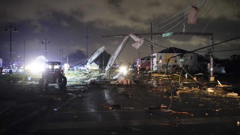 Tornado rips through New Orleans as storms cause widespread damage in U.S. South