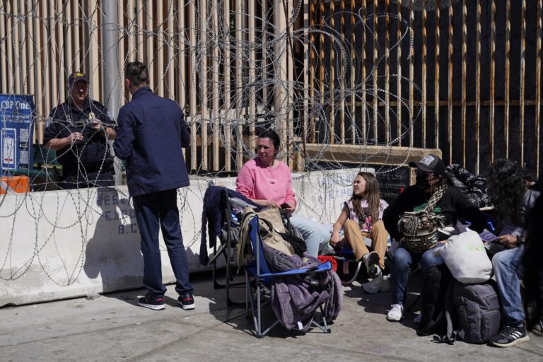 As Ukrainians fleeing war quickly enter U.S., Russians blocked at Mexican border